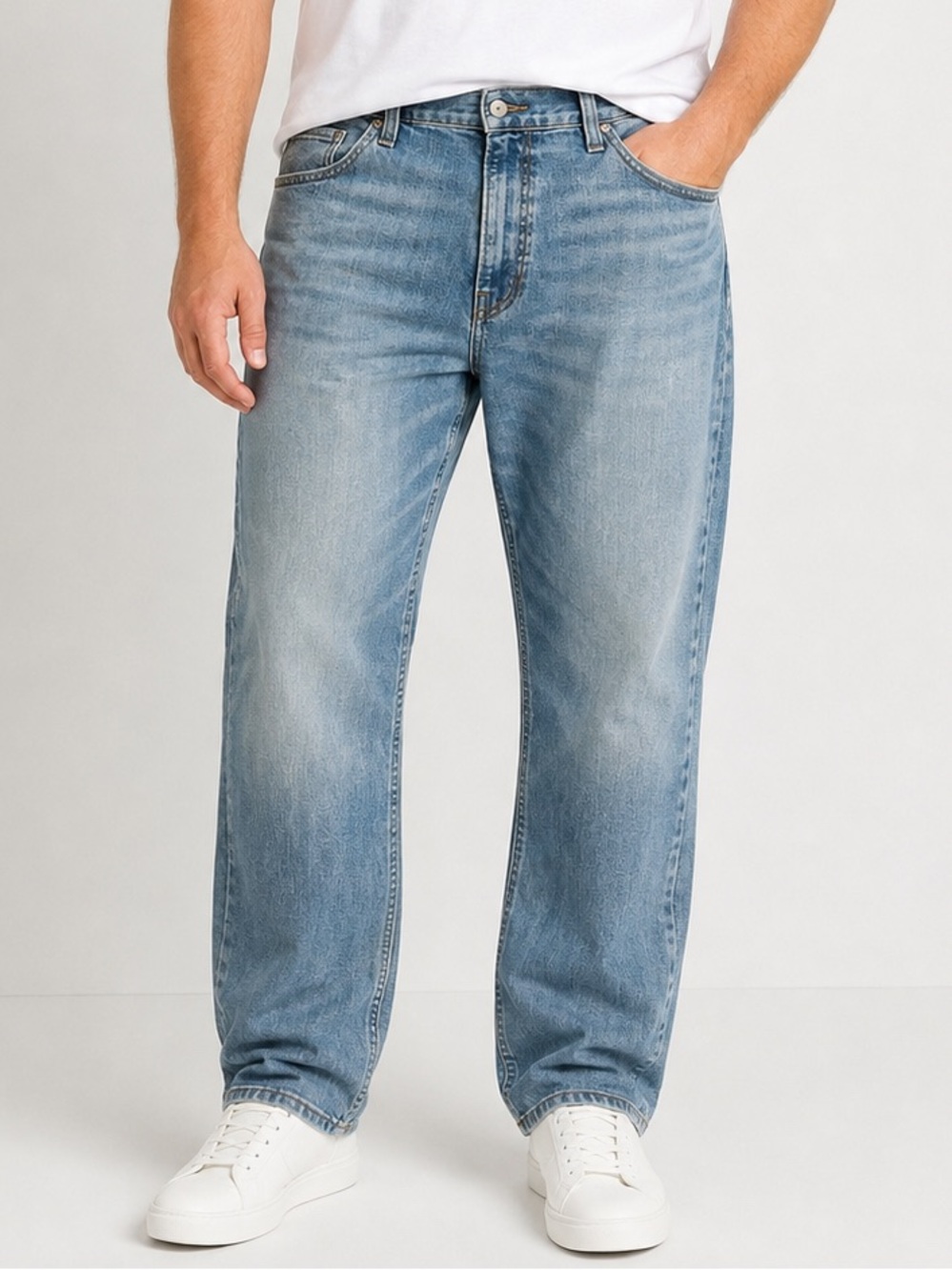 Levi Strauss Signature Gold Men’s Relaxed Straight Jeans 44x30